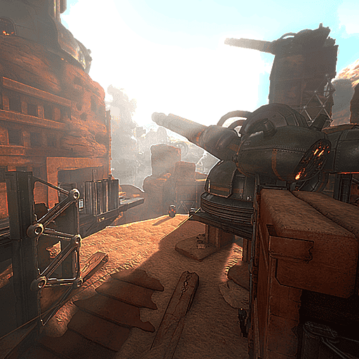 Grineer Settlement Artillery Scene