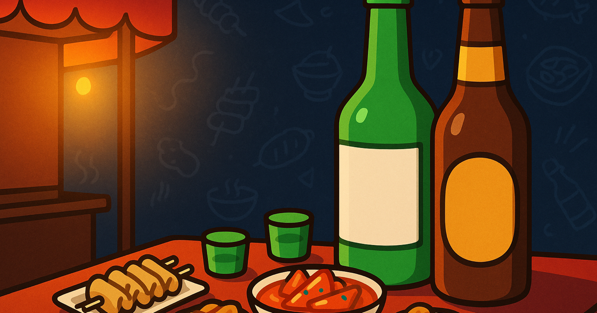 밤 포차 감성 메인 배경 이미지